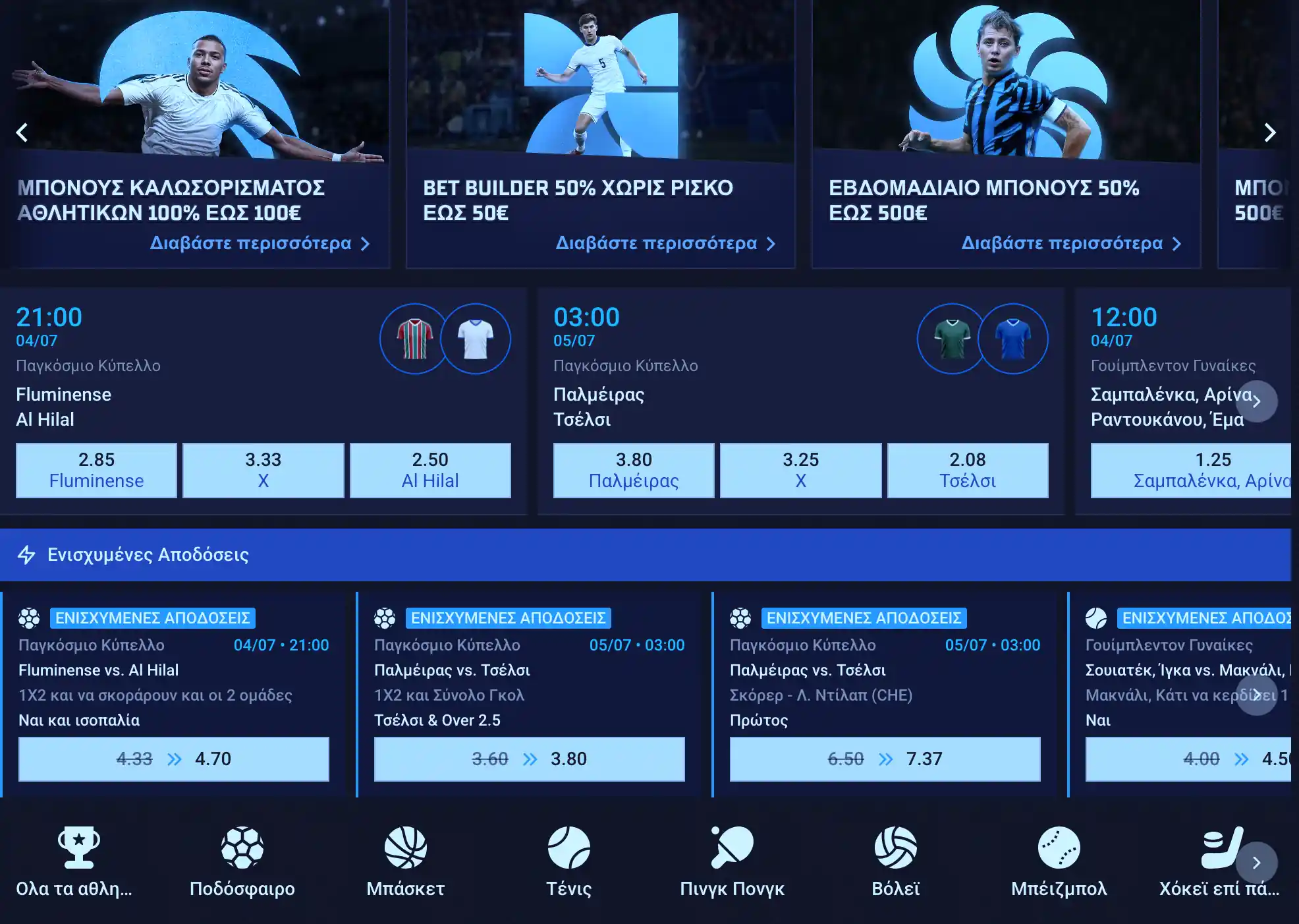 Στατιστικά και ποικιλία παιχνιδιών στο Sportaza